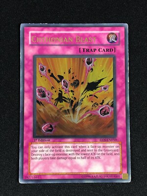 YUGIOH CHTHONIAN BLAST EEN-EN050 1ST ULTIMATE PLAYED/EDGE WEAR
