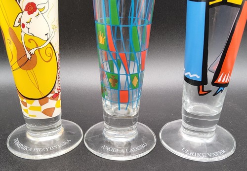 3 vasos de artista de cerveza Ritzenhoff Pilsner: Przybylska, Ladeiro, Father - Imagen 5 de 8