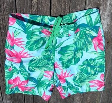 KANU Surf Women's Marina Swim Board Shorts Sydney UPF 50 size 4 pink floral
