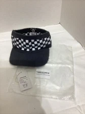 Highterton Chunky Fluffy Visor Gray & White New Unisex