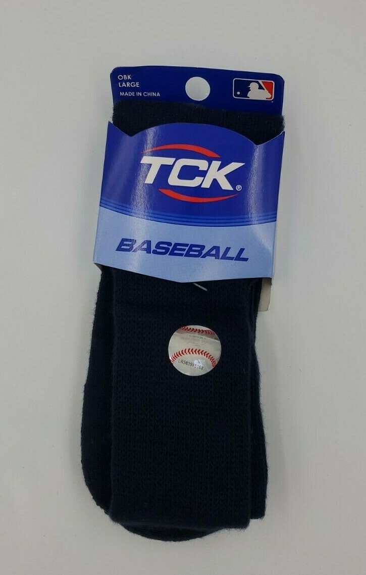 TCK Baseball Socks Tube Navy Size Large Unisex Adult