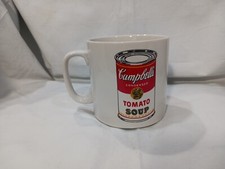 NWT Large Block Art ANDY WARHOL Campbell tomato soup Mug