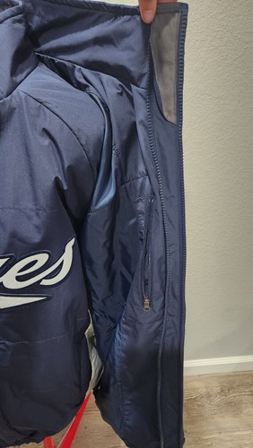San Diego Padres Jacket Authentic Majestic MLB Double Zip Men Size Medium M - Picture 9 of 18