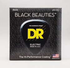 DR Strings Black Beauties Colored 5-String Bass Strings Custom 45-130