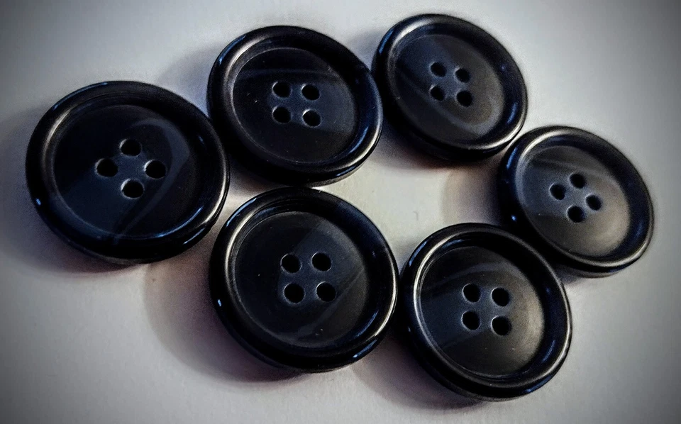 5/8" Navy Heavy Craft/Clothing Buttons - Image 2 of 4