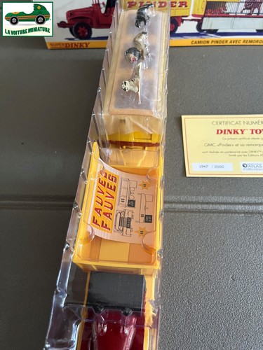Voiture miniature Camion GMC Pinder Remorque Cage et Fauves Dinky Toys Atlas - Foto 5 di 11