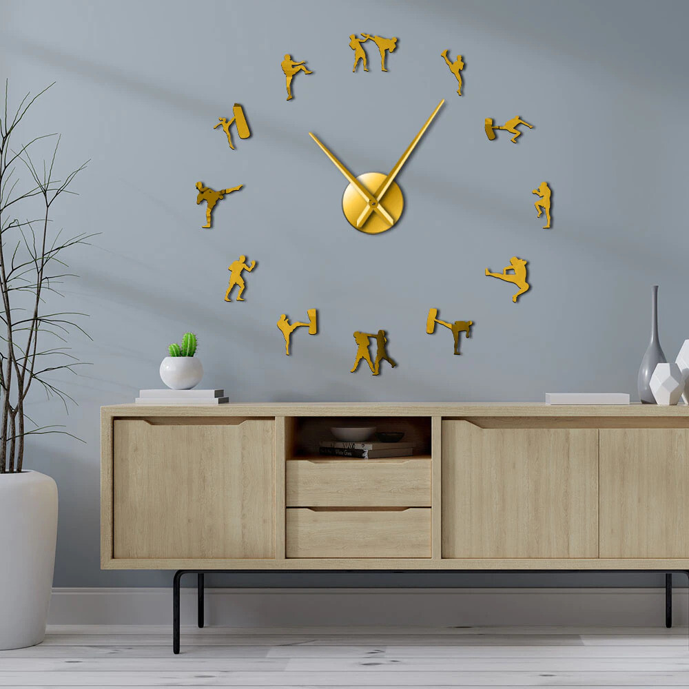 3D Weapons Clock Wall Decoration Tactical Guns Arm Weapons DIY Wall Sticker