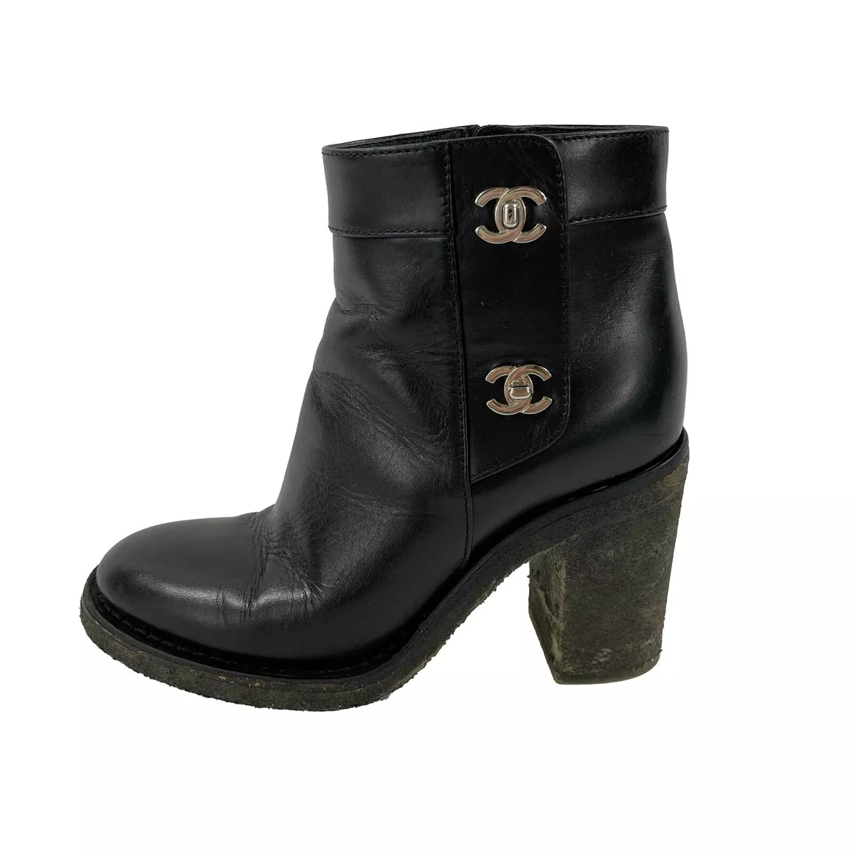 Chanel clearance turnlock booties