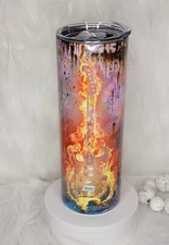 New 20 oz Guitar Sublimation Tumbler