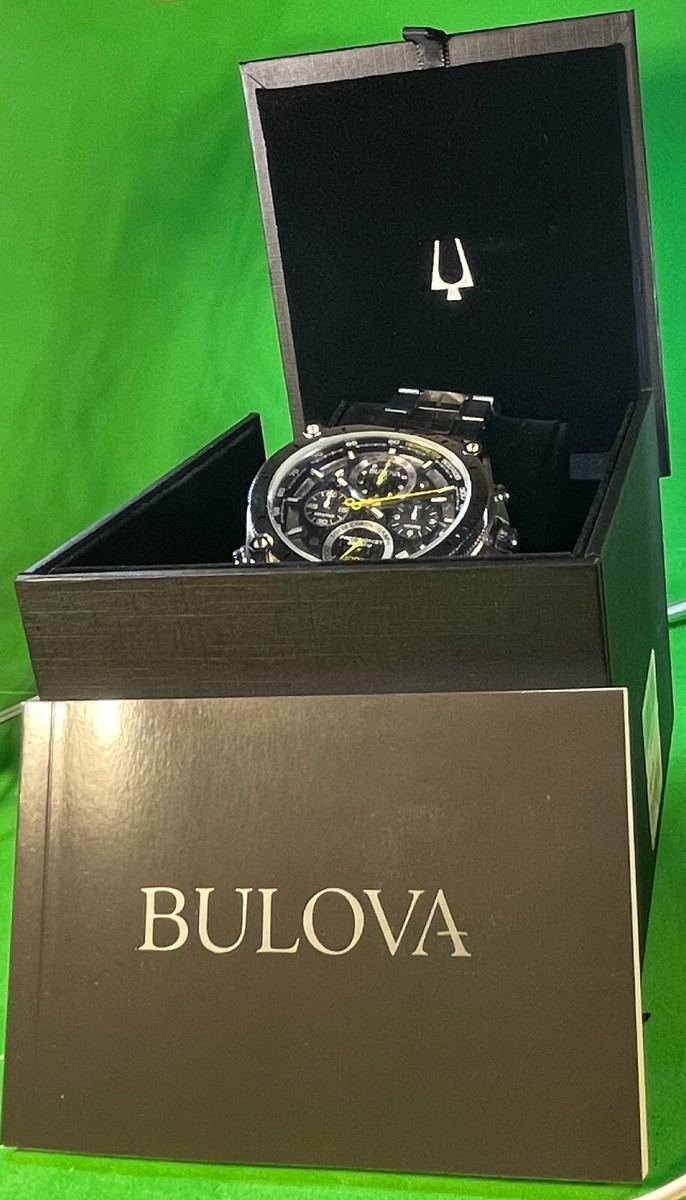 【SALE】ブローバ プレシジョニスト BULOVA PRECISIONIST 96B175 ブローバ 腕時計 プレシジョニスト 96B175 ブラック×ステンレス