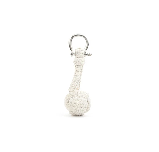 kikkerland NAUTICAL ROPE FRET MONKEY KNOT 钥匙圈 KR43 结带银色戒指 — 第 4/4 张图片
