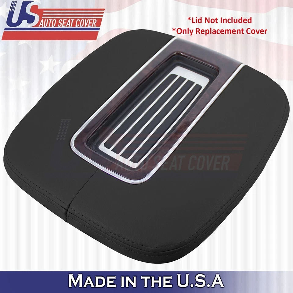 Fit Cadillac Escalade ESV 2012 2013 2014 consola central tapa cubierta de vinilo negro Foto 3 de 4