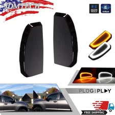 Towing Mirror Turn Signal Marker Clearance Lens Smoke Pair for Toyota Tundra NEW