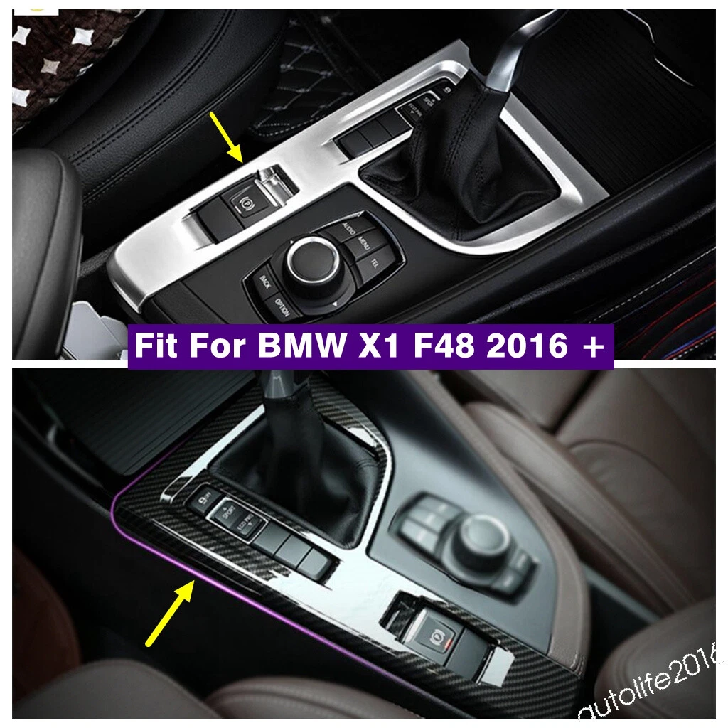 Center Control Gear Panel Trim For BMW X1 F48 2016 2021 Carbon Fiber Accessories