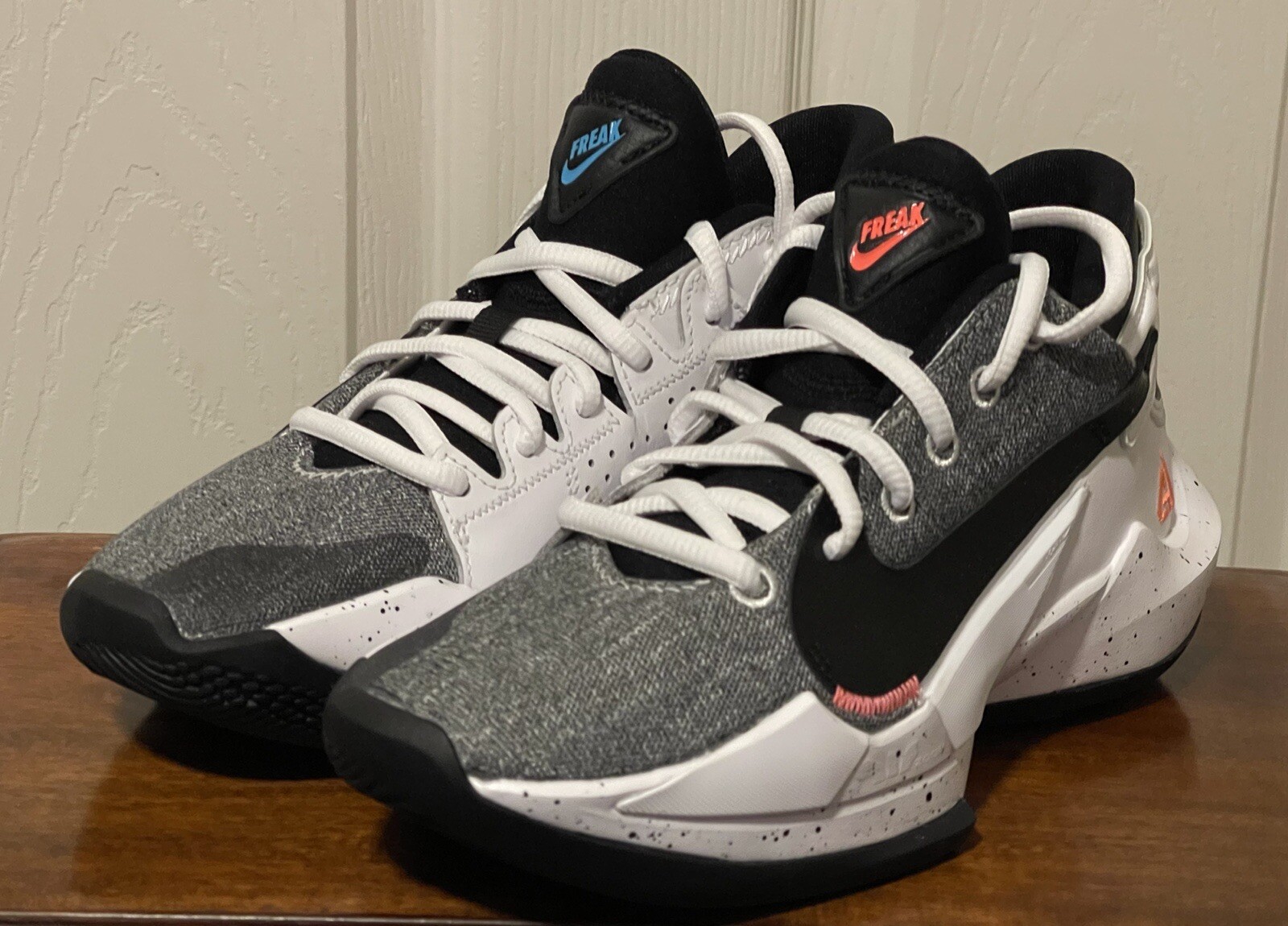 Nike Giannis Zoom Freak 2 Denim Bright Mango Shoes CK5424-101 Men Size 3.5  NEW | eBay
