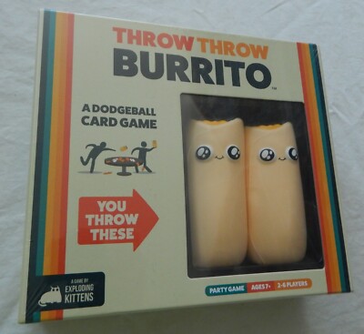 Throw Throw Burrito by Exploding Kittens - A Dodgeball Card Game Brand NEW 
