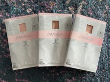 Danskin Ultra Soft Microfiber Footed Tights - Style 387 - Ballet Pink- Girls - S