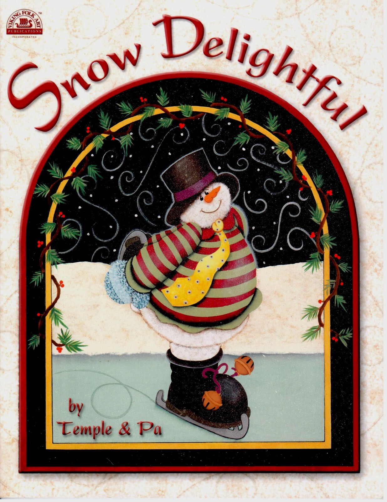 Snow Delightful Temple & Pa Pintura Decorativa Muñeco de Nieve Navidad Patrones Libro