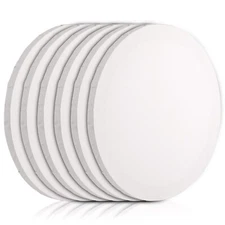 Frcctre 6 Pack 12 Inch Round Canvas Panels, Pre Stretched Blank Painting Canv...