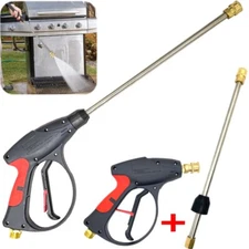 4000PSI High Pressure Car Power Washer Spray Gun Wand Lance Nozzle Tips Kit