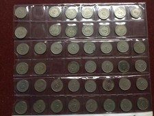 Kaiserreich: Lot 5 Pfennig Stücke (1908 E -1915 F) 1910 D, E +J fehlen gr. Adler