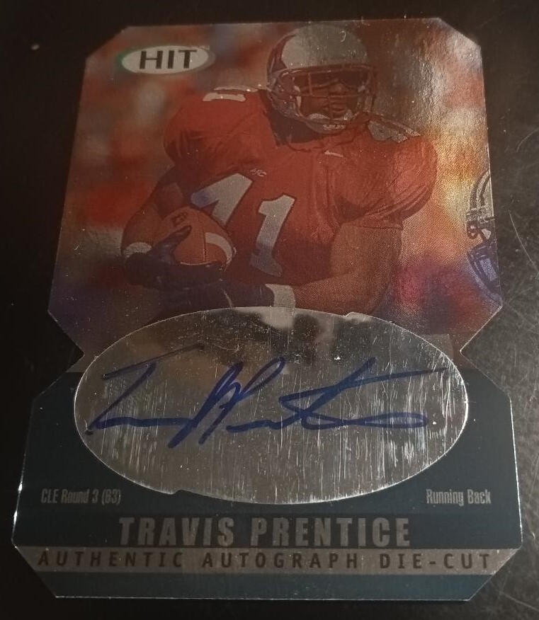 2000 SAGE HIT Emerald Die Cuts Autograph #A41 Travis Prentice RC Miami RedHawks