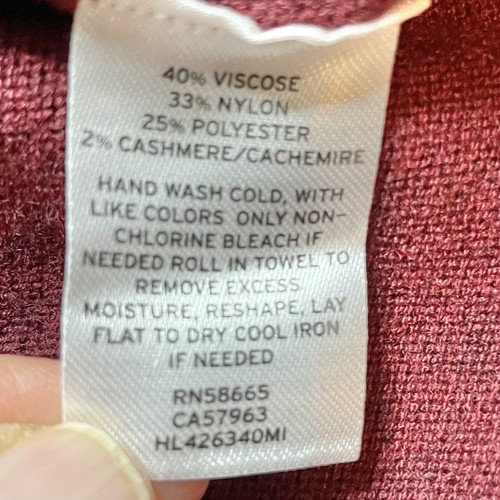Maglione donna bordeaux finto collo nuovo con etichetta - Chelsea28 - taglia media - Foto 9 di 9