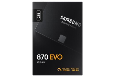 Samsung 870 EVO 2TB 2,5 Zoll SATA III Interne SSD (MZ-77E2T0B)