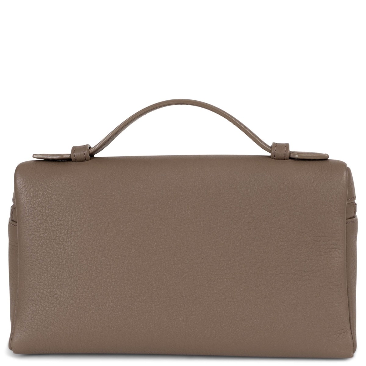 72404 auth LORO PIANA Warm Mastic taupe leather EXTRA POCKET L19