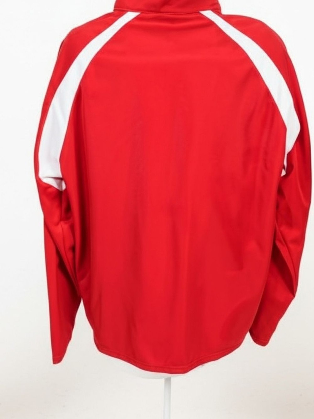 JACK Entertainment "Cle" Script Red Track Jacket with White Accents, Large - second product detail image