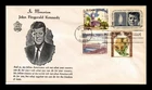 DR JIM STAMPS US COVER PRESIDENT JOHN F KENNEDY MEMORIAM FDC SUDAN COMBO