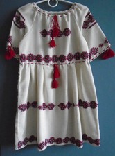 Ukrainian Hand Embroidered Dress, for Girl of age 5-6 years, Ukraine