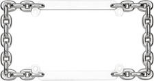 20530 Chain License Plate Frame Chrome 20530 Chain License Plate Frame Chrome