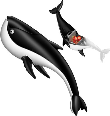 Manuelle Zitronenpresse Edelstahl   Orca Handpresse Zitruspresse für Küche