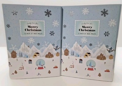 Christmas Candy Cane Lane 12 Wax Melts Geschenkset - Weihnachten Duftwachs Melts X 2