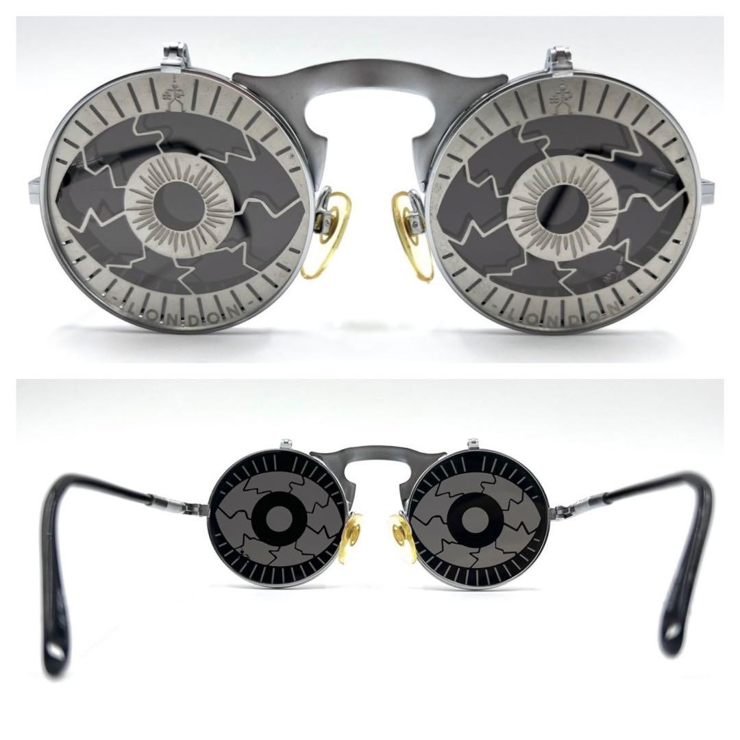Hi Tek Designs London ALEXANDER Sunglasses Silver Black