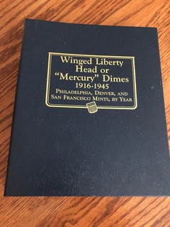 1916 1945 Mercury Dime Set in NEW Whitman Album 77 Higher Grade coins No 1916D