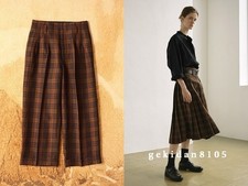 Womens Margaret Howell MARGARET HOWELL 2022 new type tartan check stitch pleats