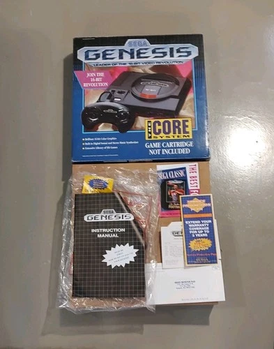 SEGA Genesis The Core System Vintage Gaming Console Box & Manuals ONLY No System