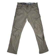 Wrangler Mens ATG All Terrain Gear Utility Pants 36x30 Olive Green Synthetic