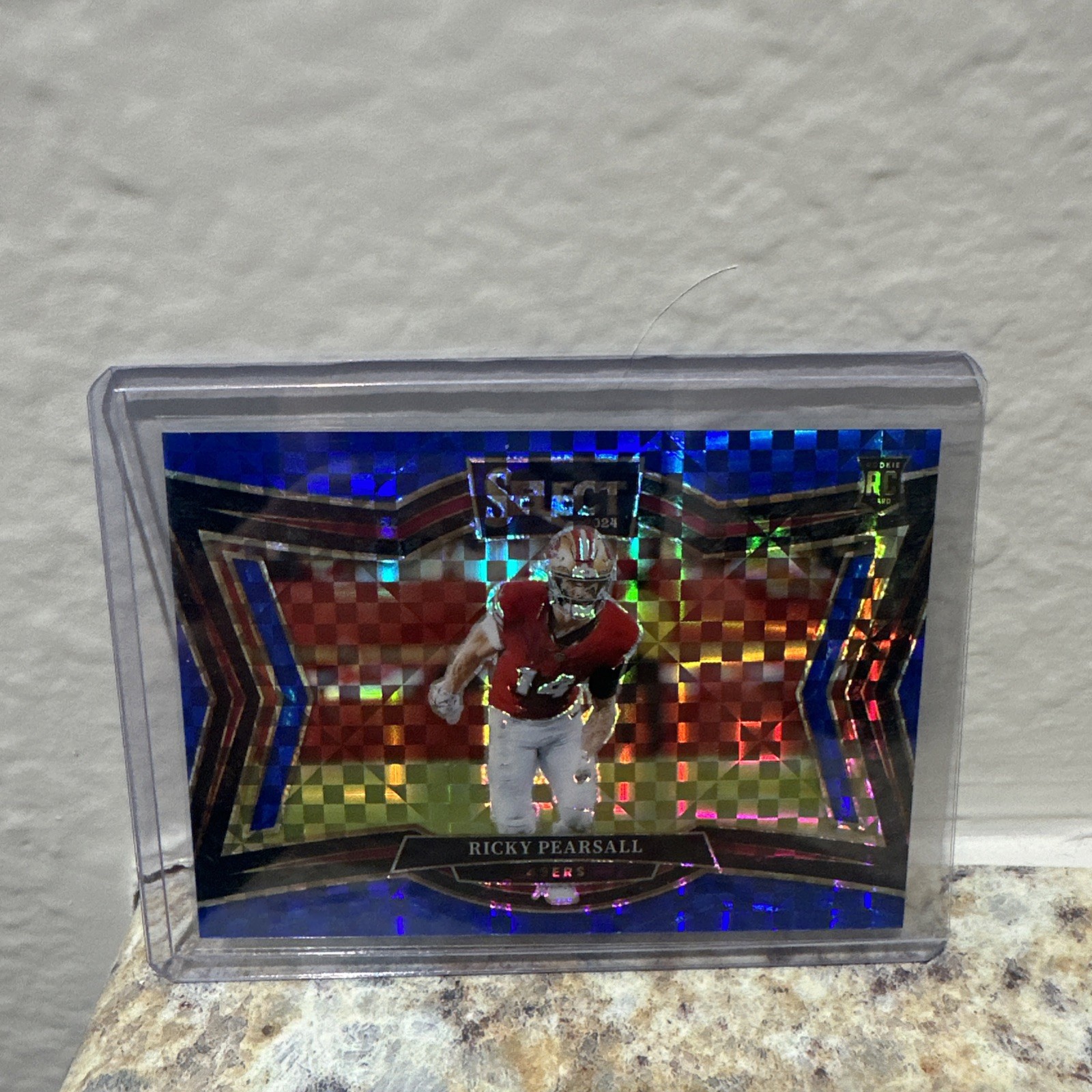 2024 Panini Select - Field Level Ricky Pearsall #489 Blue Prizm /75 (RC)