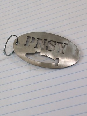 Portsmouth Naval Shipyard Metal Keychain 3''