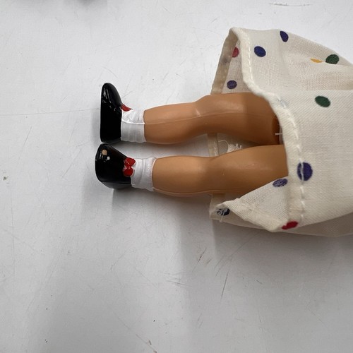 Vintage 50er Jahre Deutsche Puppenstube Mädchen Puppen Hartplastik Germany Original Kleidung - Bild 5 von 7