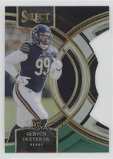 2023 Select Premier Level Black & Green Prizm Die-Cut Gervon Dexter Sr Rookie RC