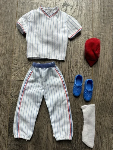 Vintage 1991 Barbie Ken Cool Career Jeresy Set Baseball 2950