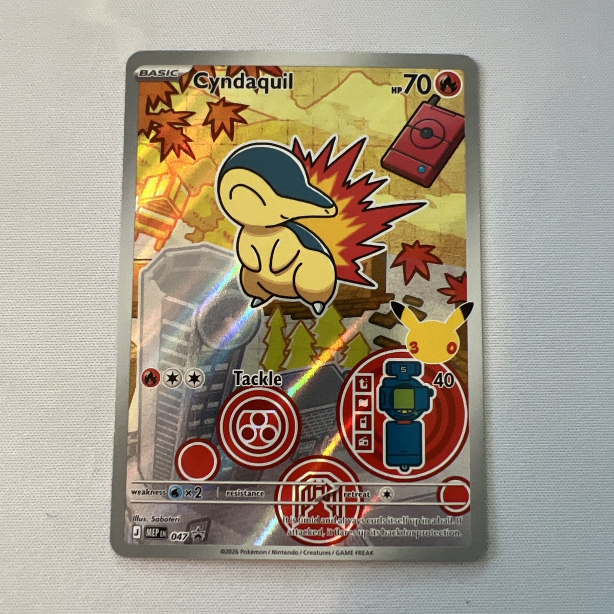 Cyndaquil 047 Series 2 First Partner Illustration Collection