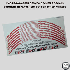 Evo Regamaster Desmond Wheels Decals Stickers Replacement Set For 15-16 Wheels Evo Regamaster Desmond Wheels Decals Stickers Replacement Set For 15-16 Wheels