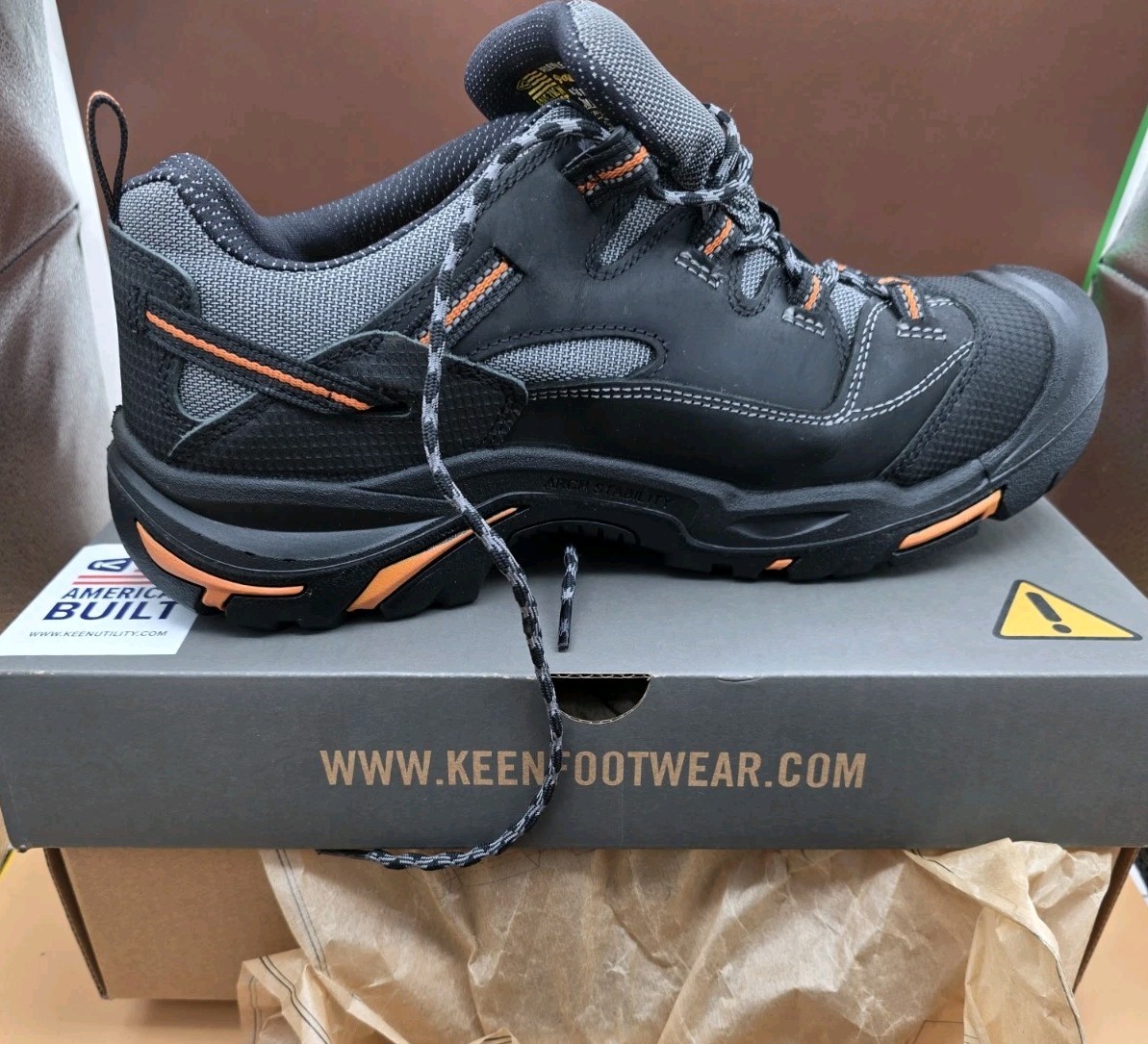 Keen Utility Scarpe da Lavoro Uomo Braddock Punta Bassa Acciaio 13D Stile 1011244D USA
