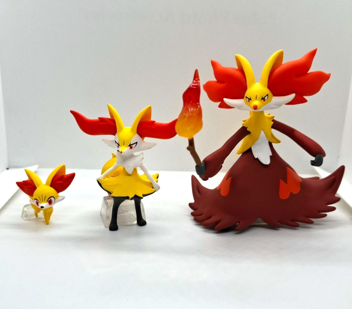 Bandai Fennekin Blaixen Delphox 1/20 Pokemon Scale World Kalos