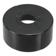 1.2" Thicken Wall Split Flange Escutcheon Plate Cover 0.8/1/1.3 inch, Black